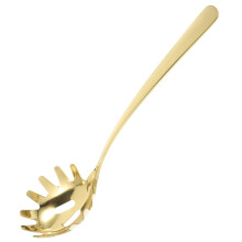 Stainless Steel Spaghetti Server Spoon Gold Slotted Noodle Strainer Pasta Fork For Kitchen Cooking Restaurant Home Use