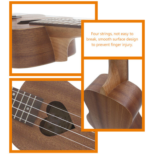 Ukelele Voor Beginner 21 Inch Hawaïaanse Kinderukelele 2