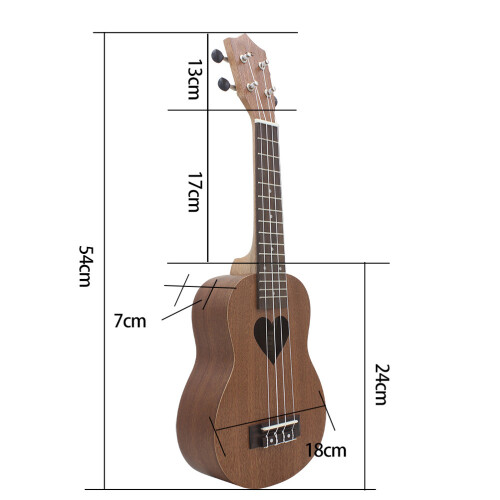 Ukelele Voor Beginner 21 Inch Hawaïaanse Kinderukelele 1