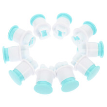 10pcs Sky Blue Number Cookie Stamp Plastic Mold Baking Tool