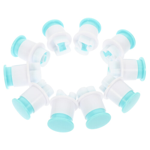 10pcs Sky Blue Number Cookie Stamp Plastic Mold Baking Tool