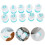 10pcs Sky Blue Number Cookie Stamp Plastic Mold Baking Tool 3