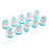 10pcs Sky Blue Number Cookie Stamp Plastic Mold Baking Tool 8