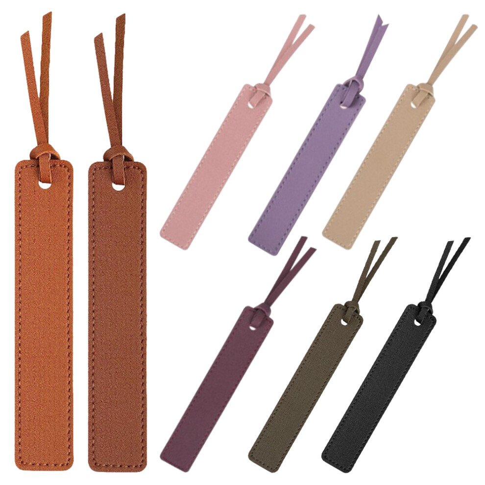 8 Sztuk ZakłAdki SkóRzane Do KsiążEk Oznaczniki Stron Dla SzkołY-image