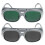 2 Unidades Óculos De Com Lentes Espelhadas Para Proteção 1
