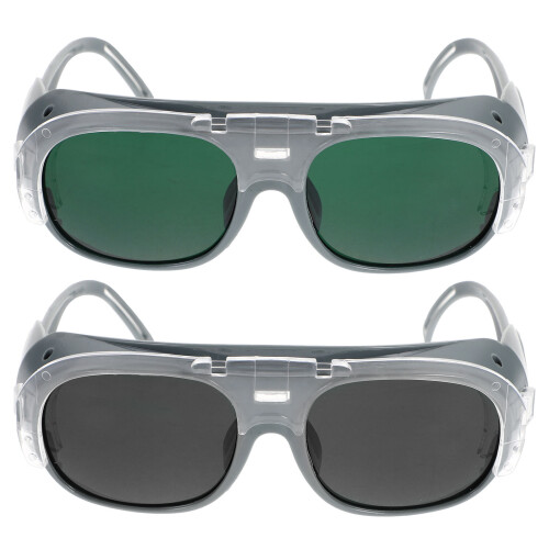 2 Unidades Óculos De Com Lentes Espelhadas Para Proteção