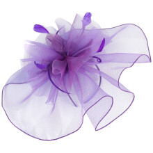 Fascinator Com Presilha E Véu Para