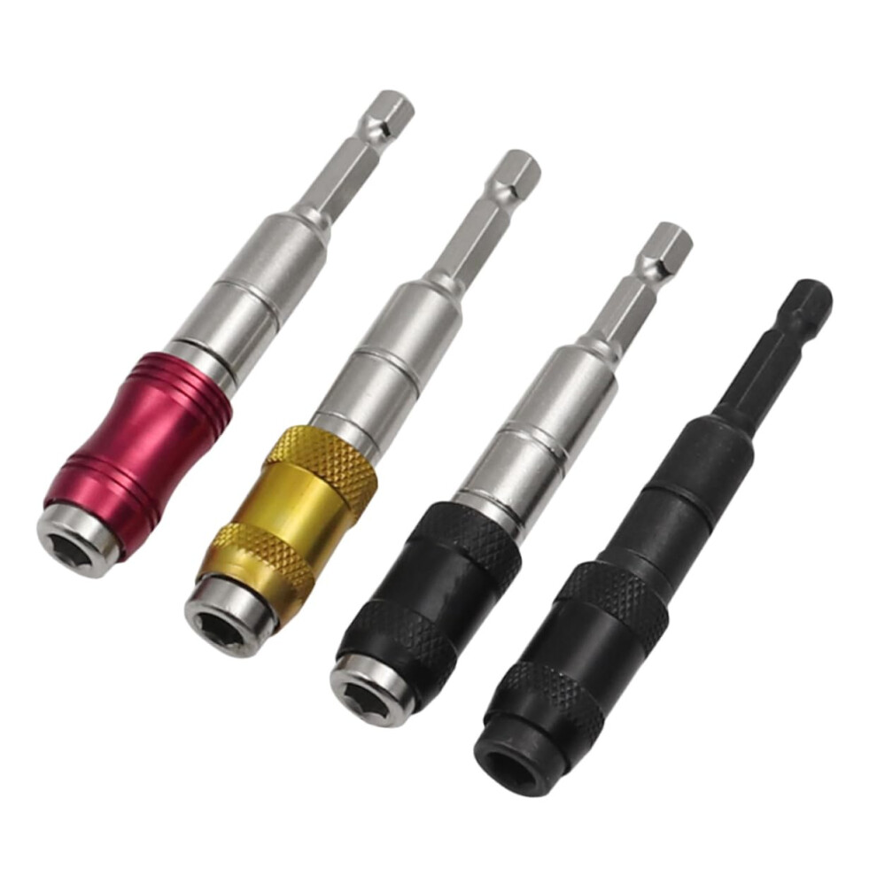 4Pcs Steel Material Magnetic Knuckle Bits Extenders Pivoting Bit Tip Holders For Drill 1/4 Inch Shank Magnetic Tip 9016109534491