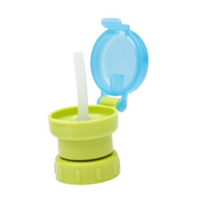 Spill Bottle Cover Travel Lid Easy Clean Design Lightweight Sippy Cup Cap For Juice And Soda Bottles Green