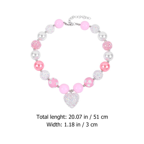 1 Collar De Colores Rosa Para Niños 2