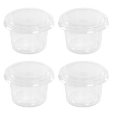 100 Unidades 120Ml Descartáveis Com Tampa Para Iogurte