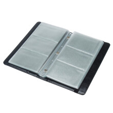 1Pc PU Business Cards Box Black Portable Cards Holder Case