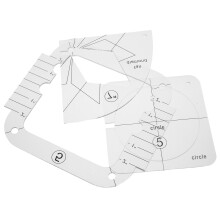 3 Stuks Acryl Naailiniaal Verschillende Vormen Antislip Quiltmal