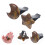 2Pcs Car Vent Clip Coffee Crystal Moon Star Car Interior 6