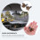 2Pcs Car Vent Clip Coffee Crystal Moon Star Car Interior 8
