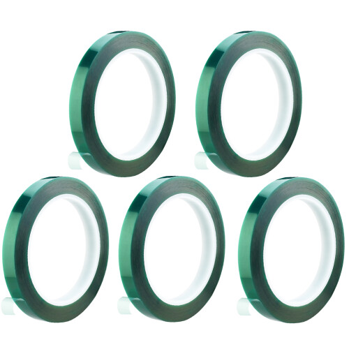 5Pcs Verde 8Mm X 33M Para Alta Temperatura