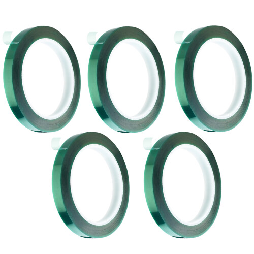 5Pcs Verde 8Mm X 33M Para Alta Temperatura 2