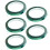 5Pcs Verde 8Mm X 33M Para Alta Temperatura 10