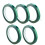 5Pcs Verde 8Mm X 33M Para Alta Temperatura 8