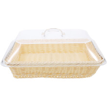 Panier À En Rotin Synthétique Couvercle