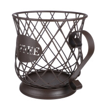 1Koffiecup Organizer Metalen Houder Mand Voor Koffie En Snacks