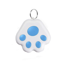 Pet GPS Tracker Anti Lost Mini Cat Dog Waterproof Locator Sky Blue For Pets Keys Backpacks