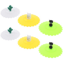 6 Pezzi Coperchi In Silicone Riutilizzabili Per Tazze Da E Tè