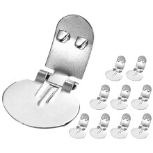 10Pcs Compact Silver Metal Shoe Clips for Sewing DIY Decorations
