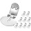 10Pcs Compact Silver Metal Shoe Clips for Sewing DIY Decorations 1