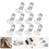 10Pcs Compact Silver Metal Shoe Clips for Sewing DIY Decorations 6