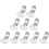 10Pcs Compact Silver Metal Shoe Clips for Sewing DIY Decorations 4