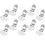 10Pcs Compact Silver Metal Shoe Clips for Sewing DIY Decorations 3