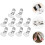10Pcs Compact Silver Metal Shoe Clips for Sewing DIY Decorations 8
