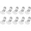 10Pcs Compact Silver Metal Shoe Clips for Sewing DIY Decorations 2