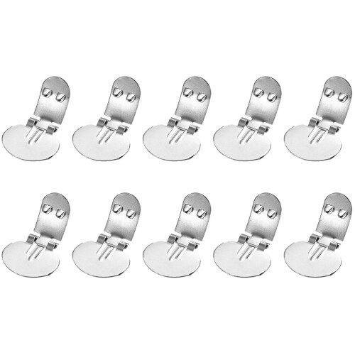 10Pcs Compact Silver Metal Shoe Clips for Sewing DIY Decorations 1