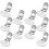 10Pcs Compact Silver Metal Shoe Clips for Sewing DIY Decorations 10