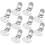 10Pcs Compact Silver Metal Shoe Clips for Sewing DIY Decorations 9