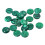 20 Pièces 4 Mm Pierre Malachite Rond En Verre Pour 3