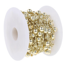 1Rol Gouden DIY Kralenketting Voor Decoratie En Cadeau Versiering