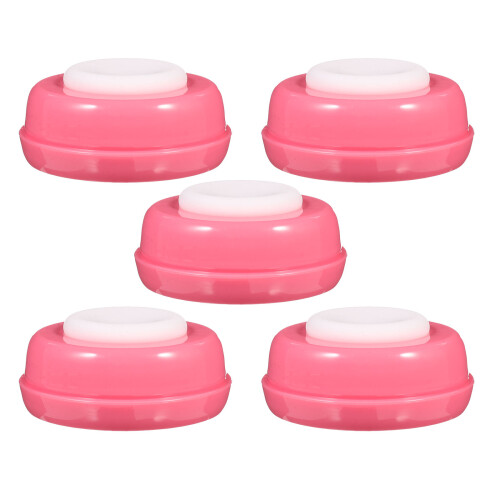 5 Silicone Afdichtschijven Babyflessen Roze