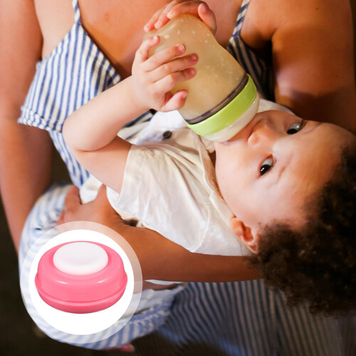 5 Silicone Afdichtschijven Babyflessen Roze 2