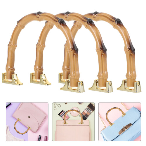 3Pcs Alças De Plástico Imitação Para Bolsa E 2