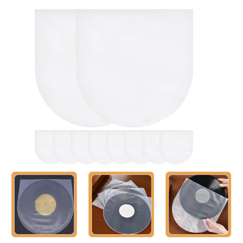 100 Unidades Capas De Vinil Protetoras Para Álbum E Disco 1