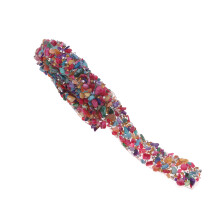 1 Meter Kleurrijke Strass Moeren Blinglint -Op Versiering 2 Cm