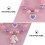 2 Unidades 1 Conjunto Pulseira Desenho 6