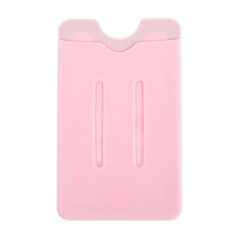 1Smartphonebackwallet Roze Siliconen Kaarten Portemonnee