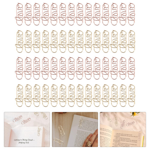 100 Unidades Clips Corazón, Marcadores Decorativos 1