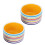 2Pcs Assorted Color Ceramic Pet Bowls Thickened Hamster Feeding Bowls 6