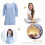 1 Pièce Robe De En Coton À Longues Pour 10