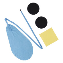 1Set Black Saxophone Horn Cap Cleaning Cloth Touch